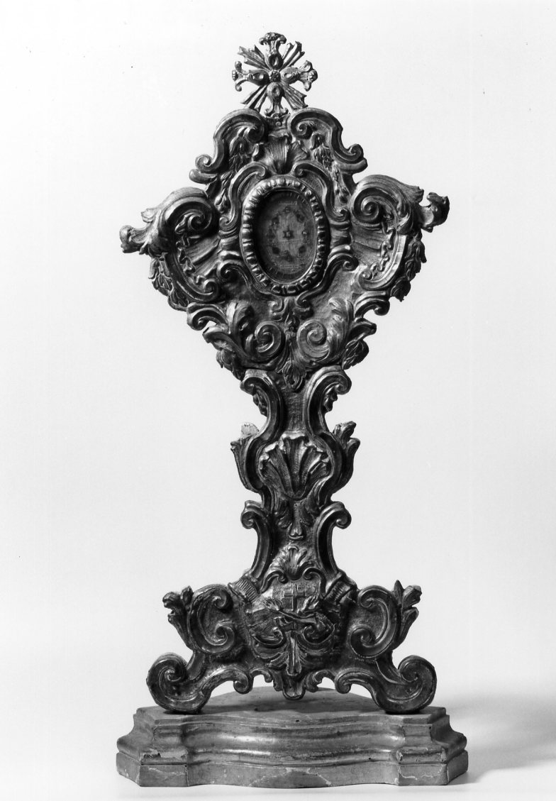 reliquiario - a ostensorio - bottega romagnola (sec. XVIII)