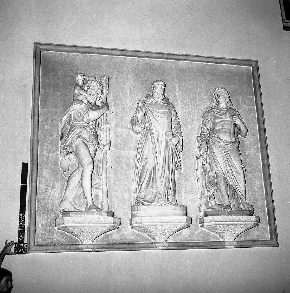 S. Cristoforo , S. Leonardo , S. Eustachio (gruppo scultoreo) di Bregno Lorenzo (sec. XVI)