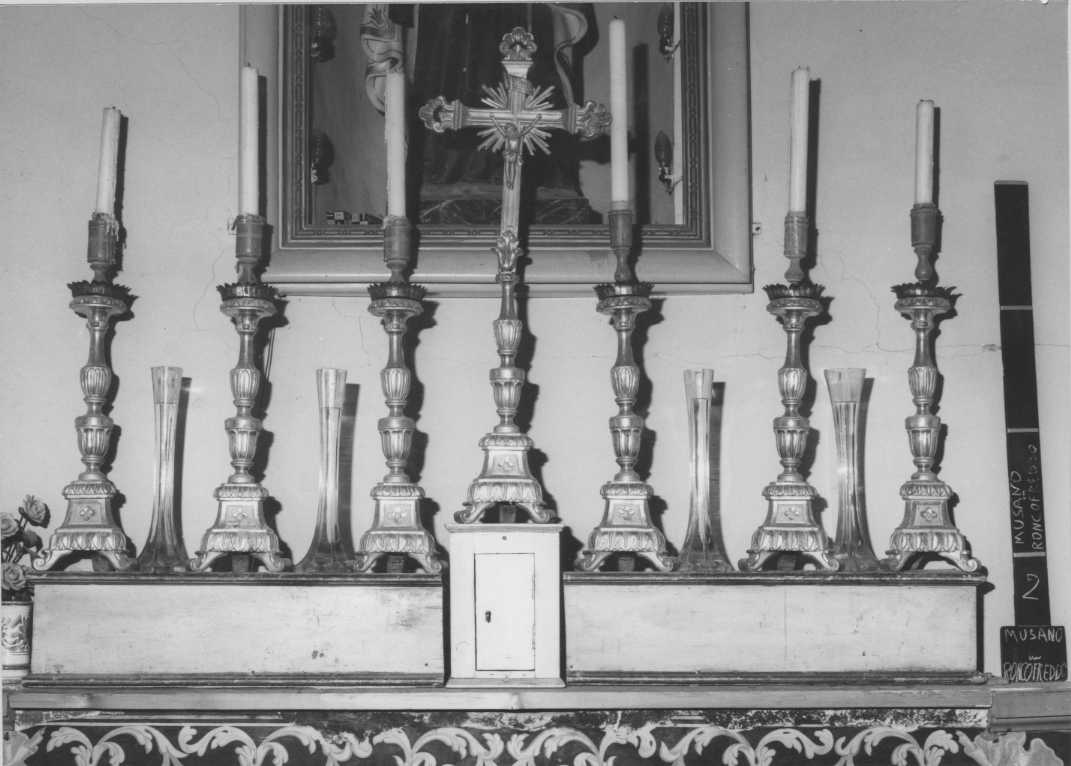 candeliere, serie - bottega marchigiano-romagnola (secc. XVIII/ XIX)