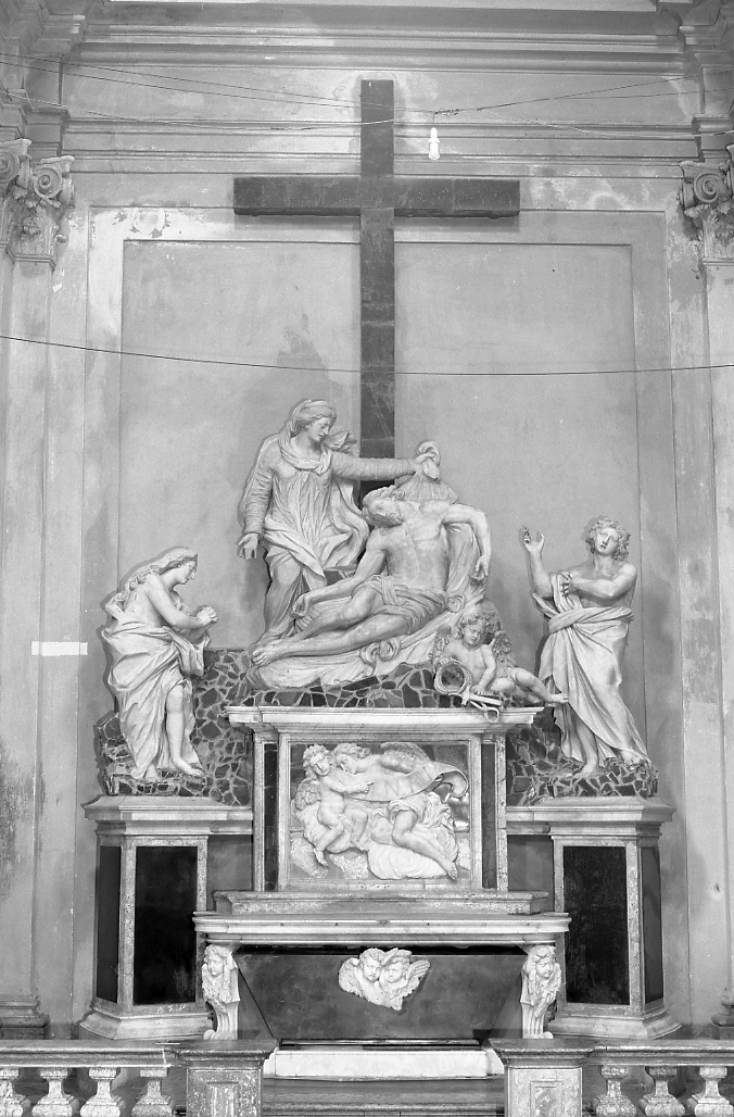 deposizione di Cristo dalla croce (altare) di Toschini Giovanni, Bertos Girolamo (sec. XVIII)