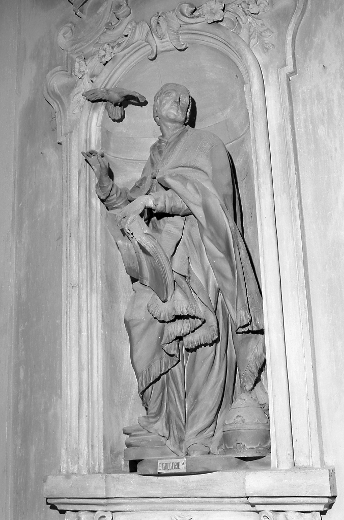 San Gregorio Magno (statua) di Martinetti Antonio (sec. XVIII)