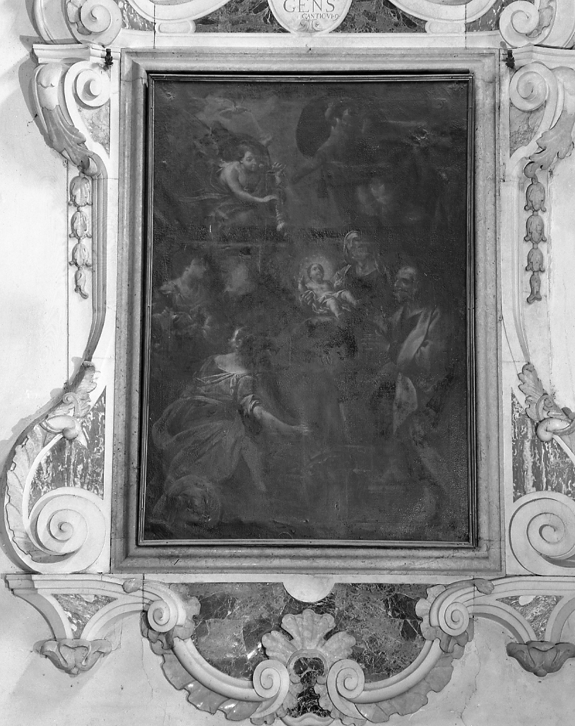 nascita di Maria Vergine (dipinto) di Barbiani Andrea (sec. XVIII)