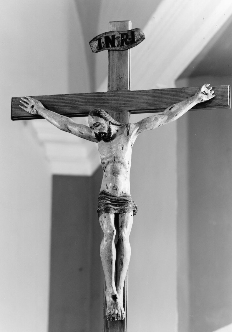 Cristo crocifisso (scultura) - ambito tosco-romagnolo (prima metà sec. XIX)