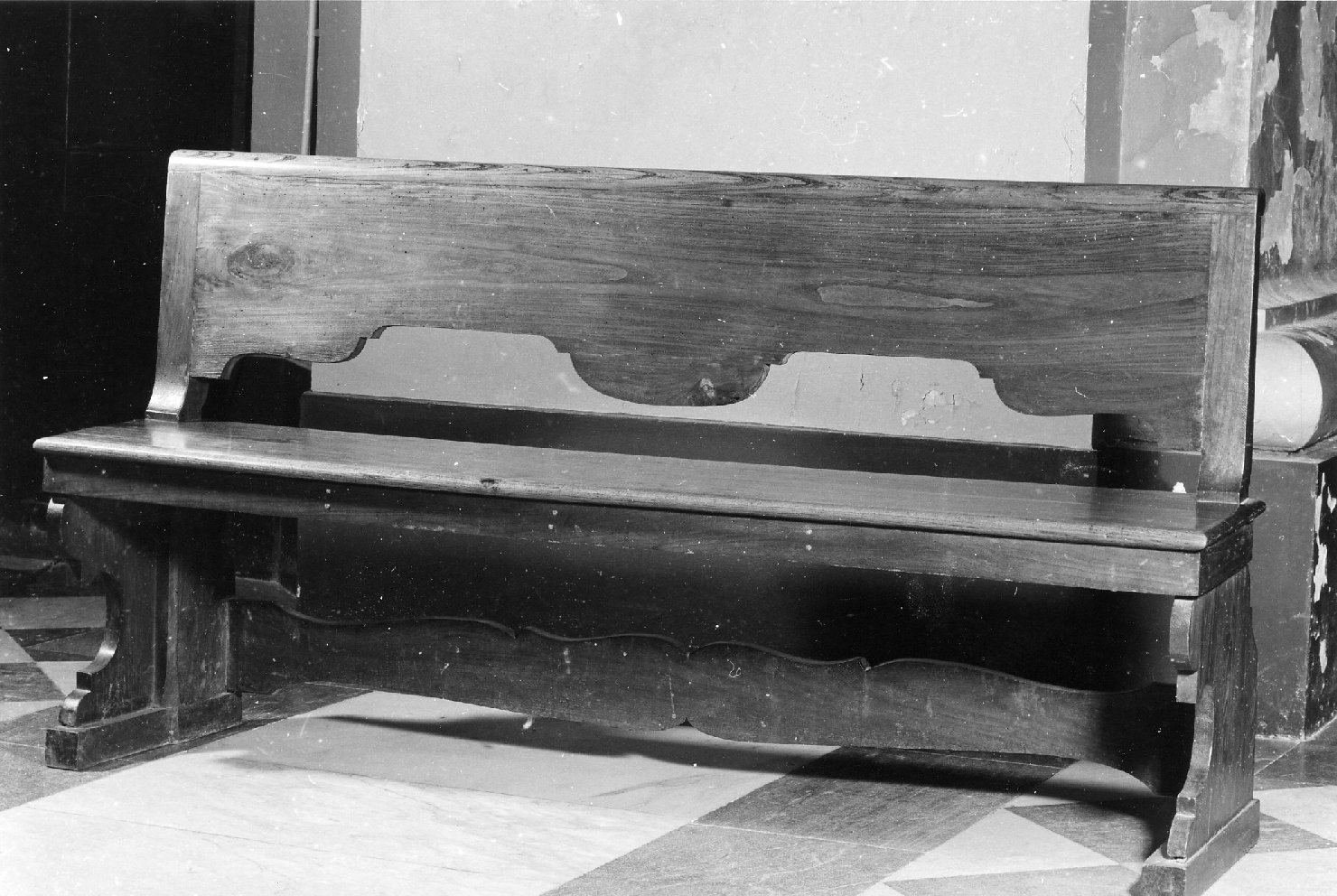 banco da chiesa - bottega romagnola (prima metà sec. XIX)