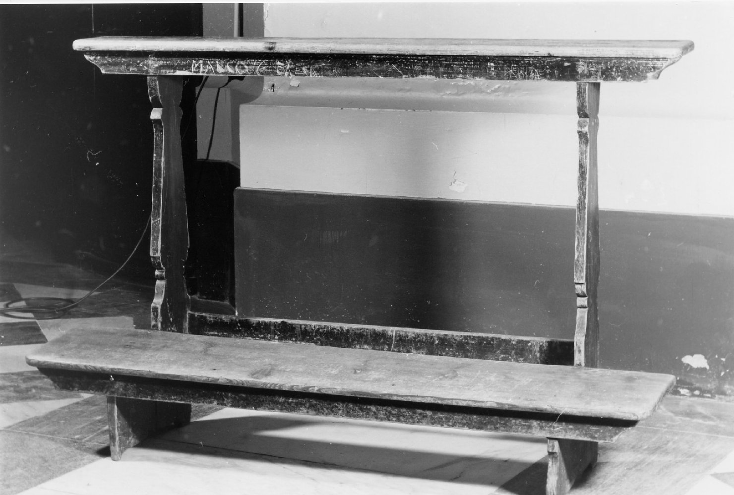 inginocchiatoio - bottega romagnola (seconda metà sec. XIX)