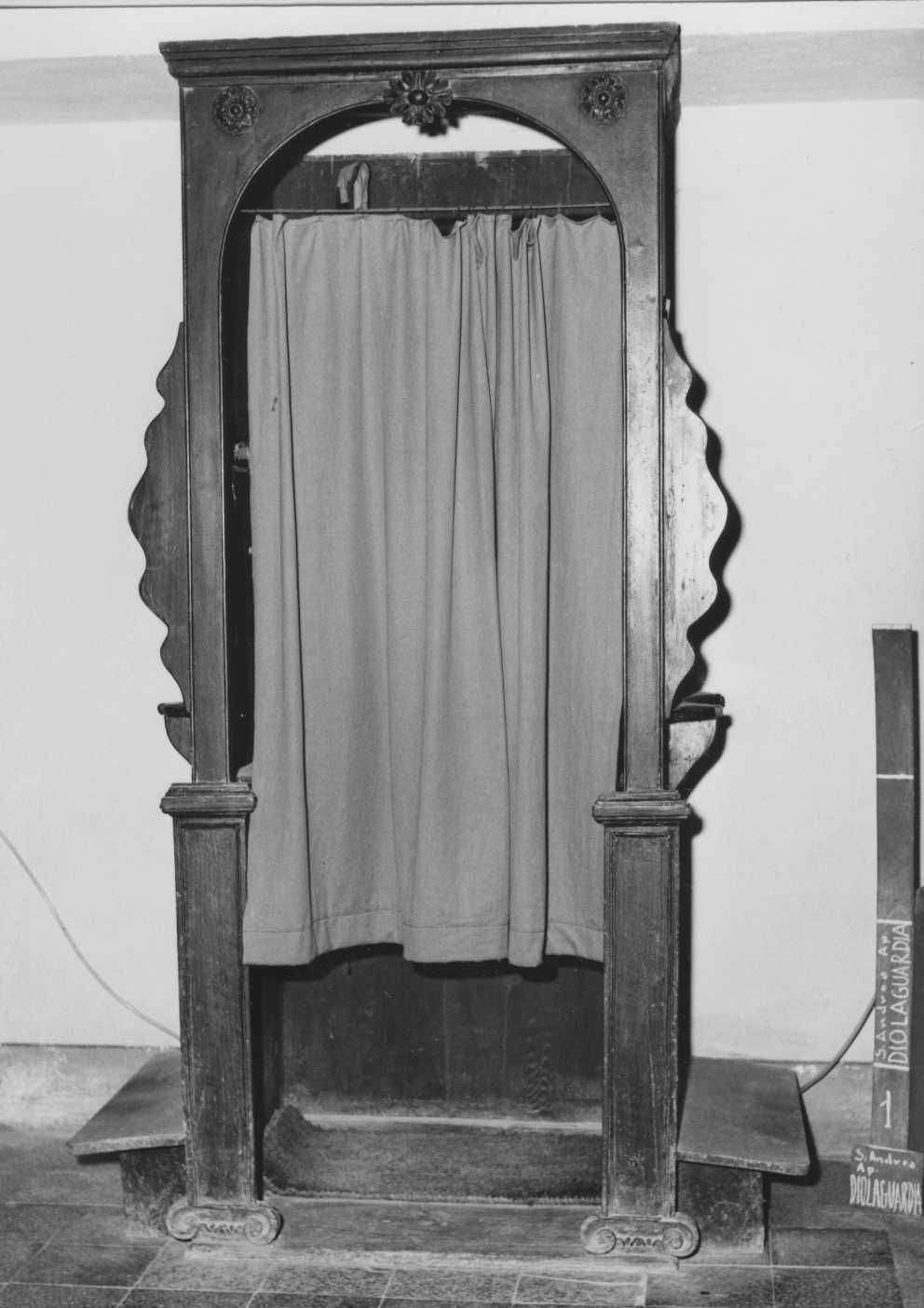 confessionale - bottega romagnola (secc. XVIII/ XIX)