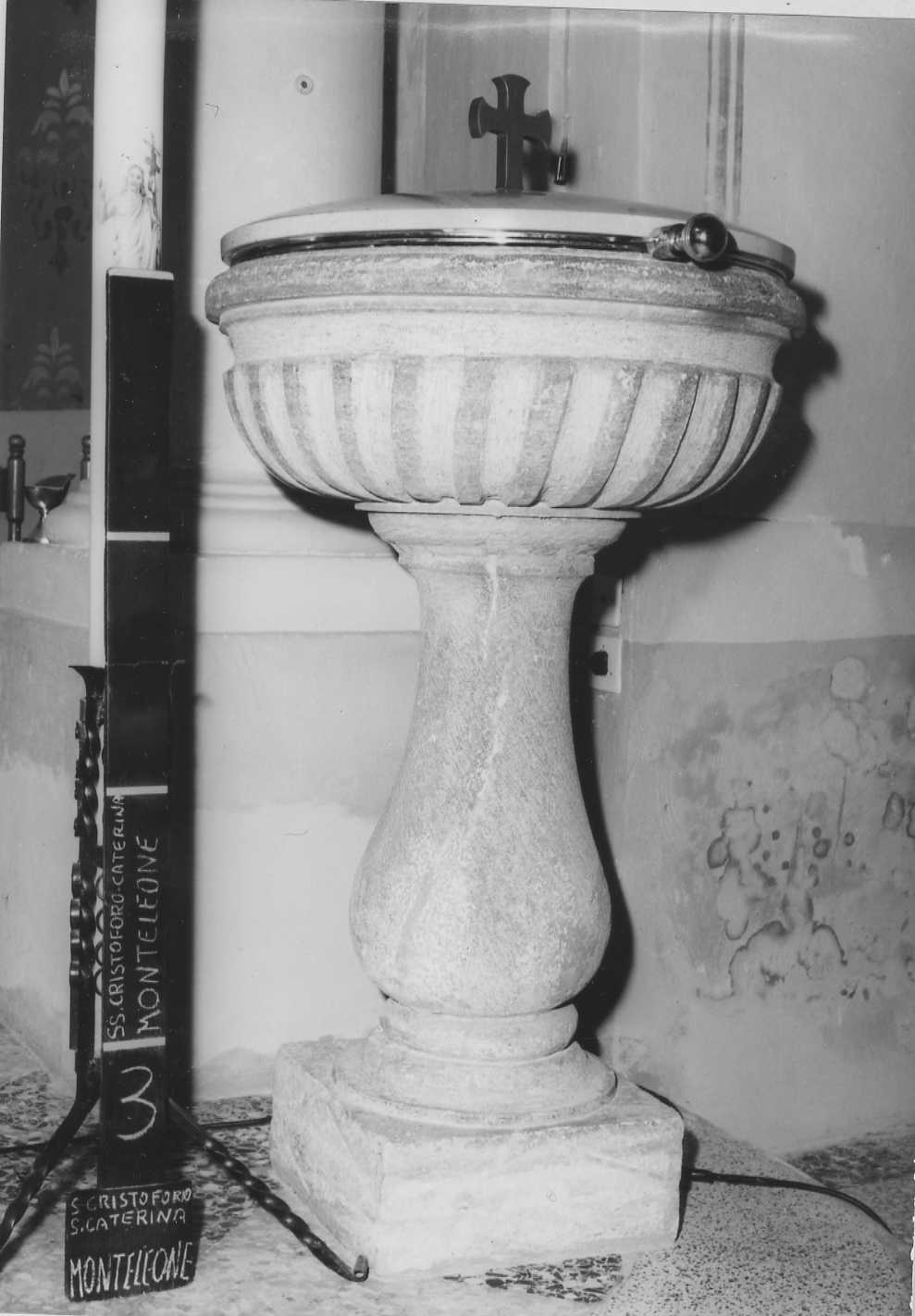 vasca battesimale - bottega romagnola (sec. XVII)