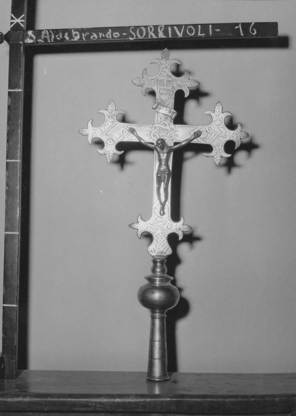 croce processionale - bottega italiana (sec. XIX)