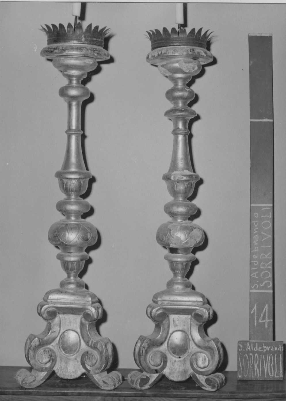 candeliere, serie - bottega romagnola (sec. XVII)