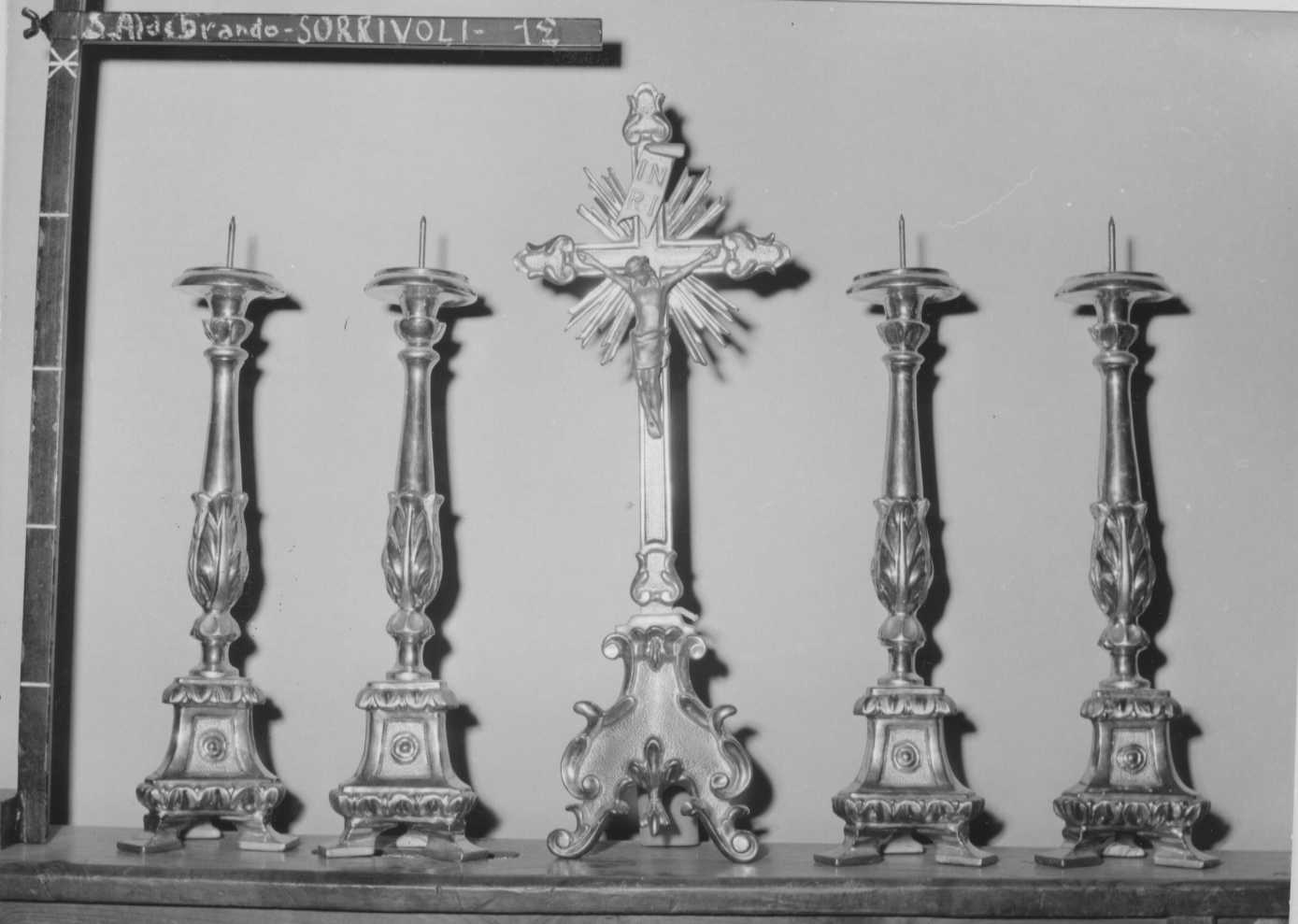 candeliere, serie - bottega romagnola (sec. XVIII)