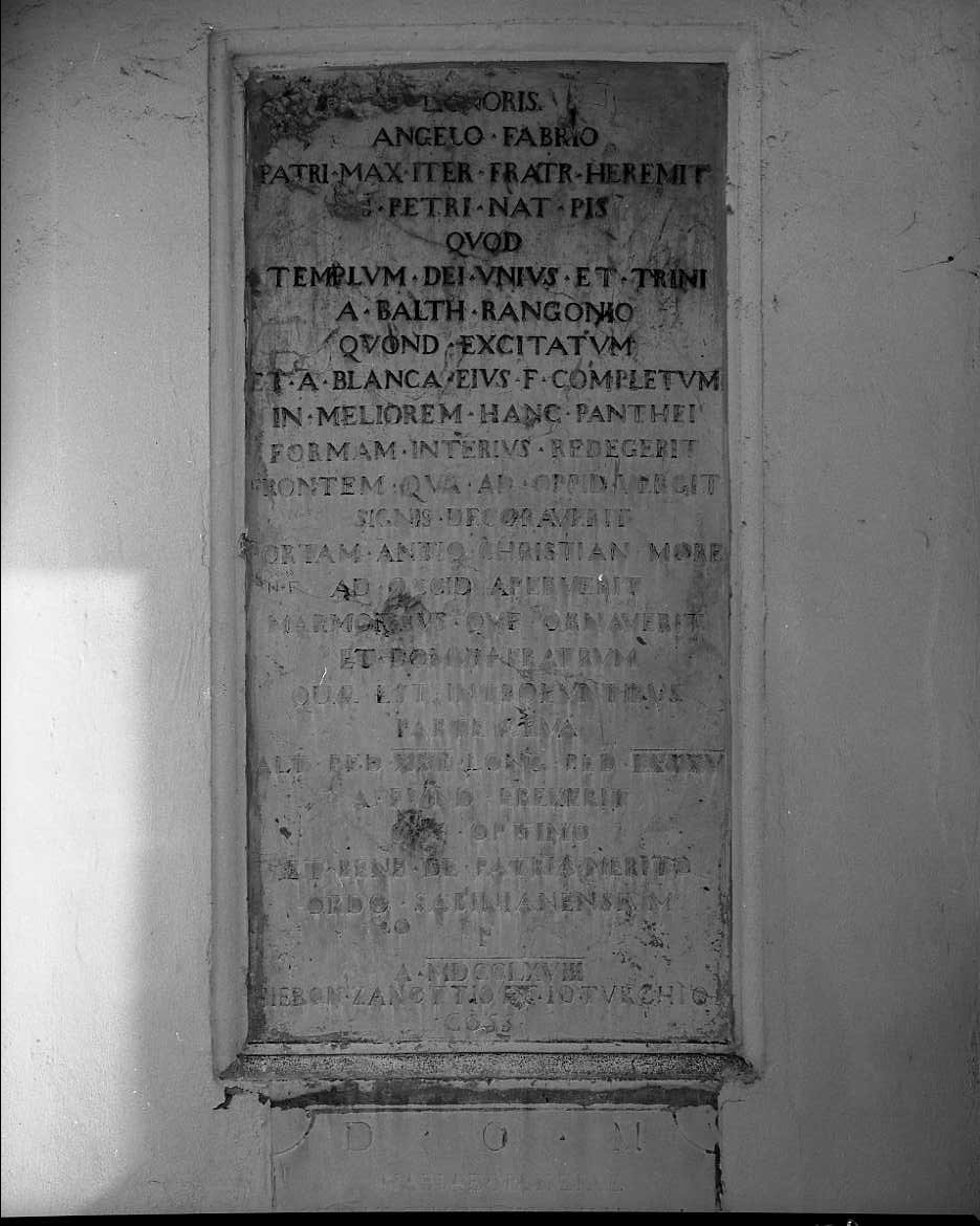 lapide - bottega romagnola (sec. XVIII)