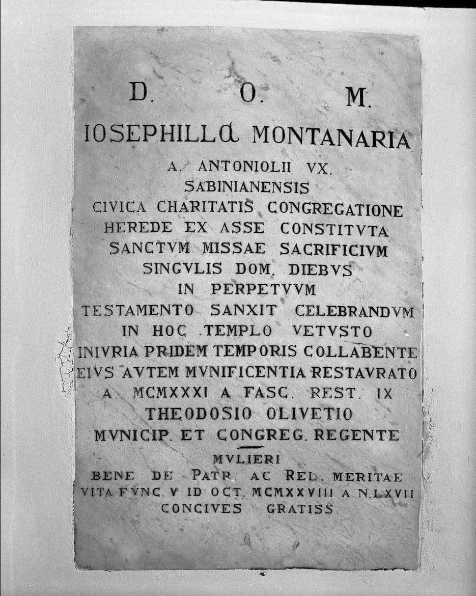 lapide - bottega romagnola (sec. XX)