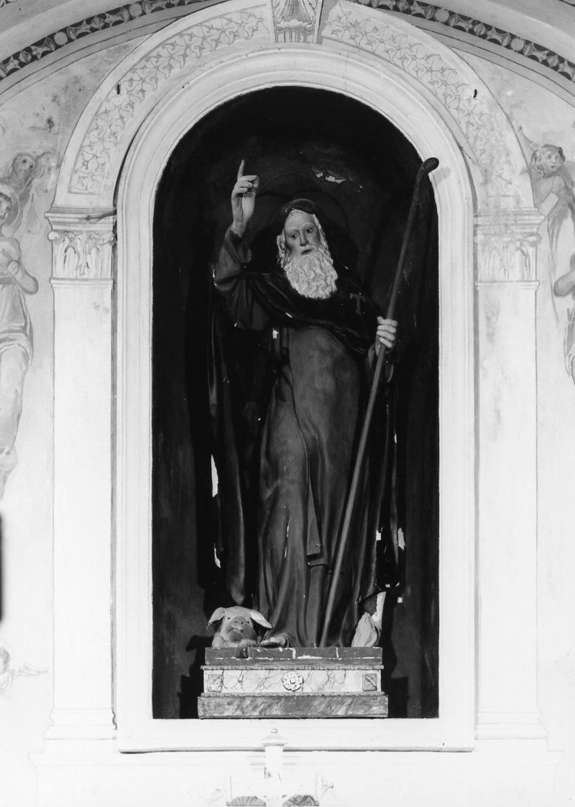 Sant'Antonio Abate (statua processionale) di Dal Monte Luigi (primo quarto sec. XX)