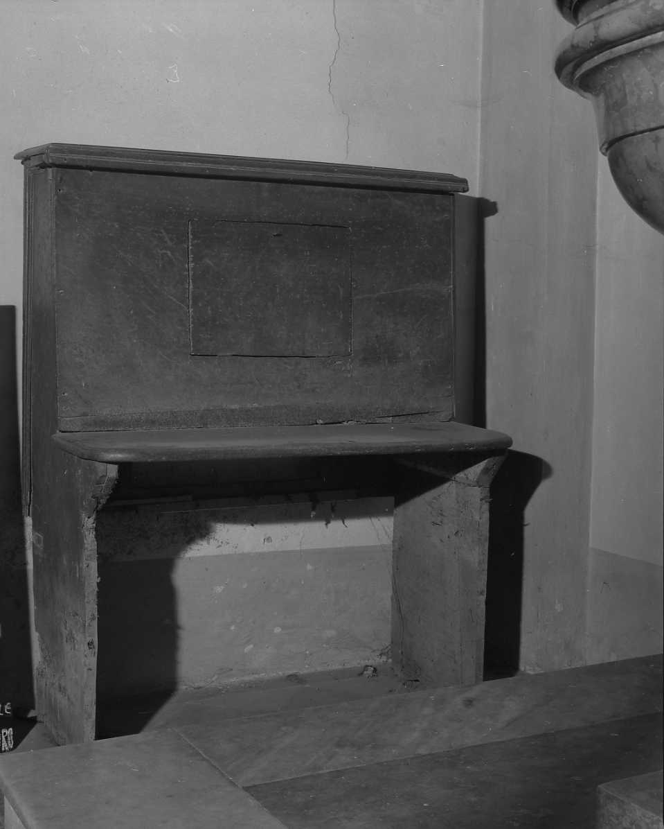 bancone - ambito romagnolo (seconda metà sec. XVII)