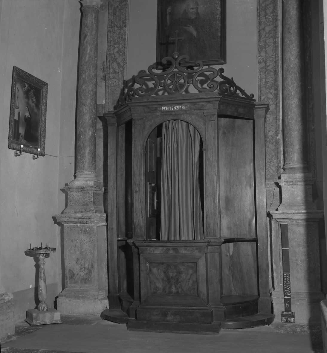 confessionale, coppia - ambito romagnolo (seconda metà sec. XIX)