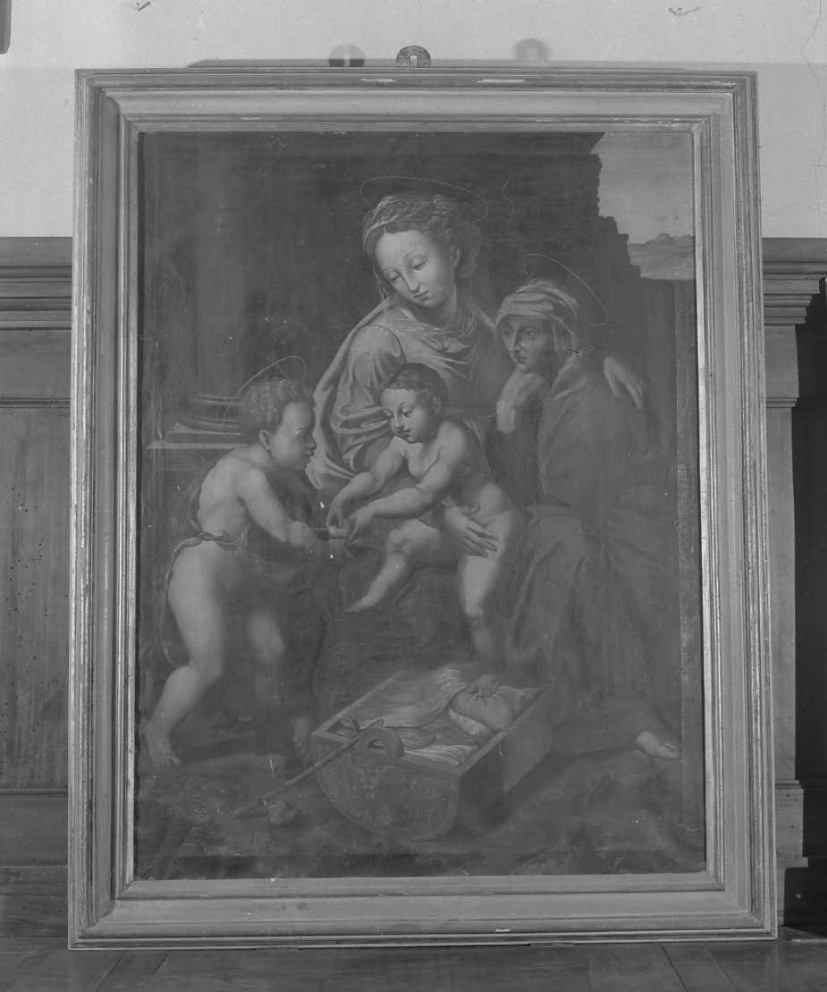 La Madonna col Bambino, Sant'Anna e San Giovannino, Madonna con Bambino e Santi (dipinto) di Longhi Francesco (inizio sec. XVII)