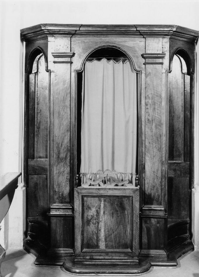 confessionale - bottega faentina (sec. XVIII)