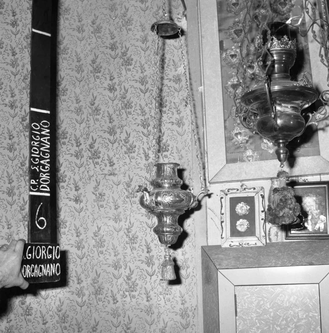 lampada pensile - bottega romagnola (sec. XVIII)