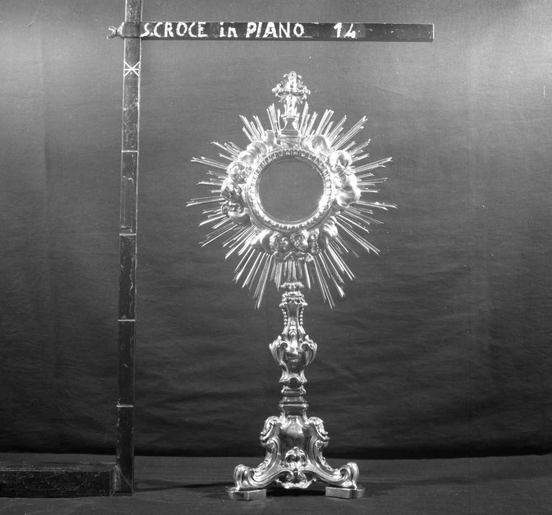 ostensorio - a raggiera - bottega romagnola (sec. XVIII)