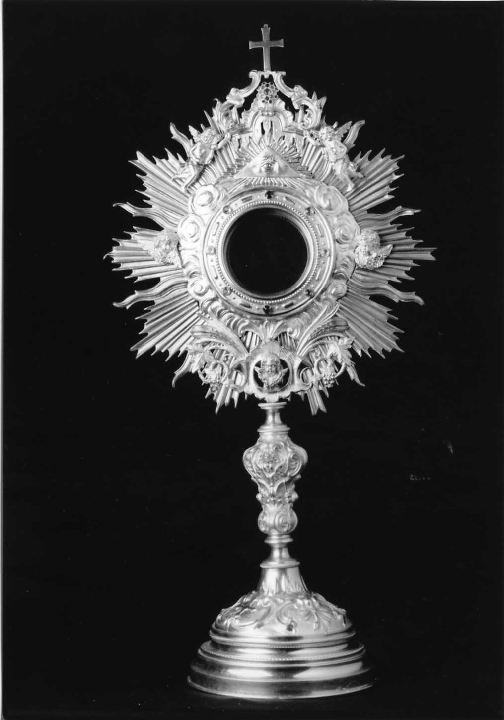 ostensorio - bottega romagnola (fine sec. XIX)