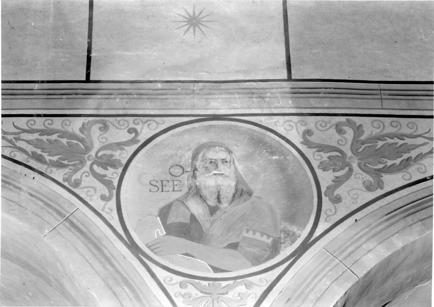 profeta Osea (dipinto, elemento d'insieme) - ambito parmense (sec. XX)