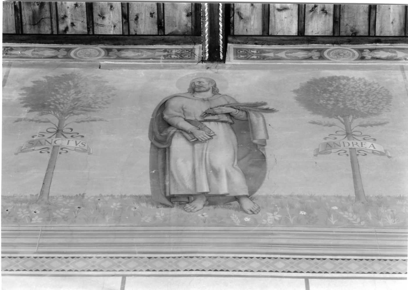Sant'Andrea apostolo (dipinto, elemento d'insieme) - ambito parmense (sec. XX)