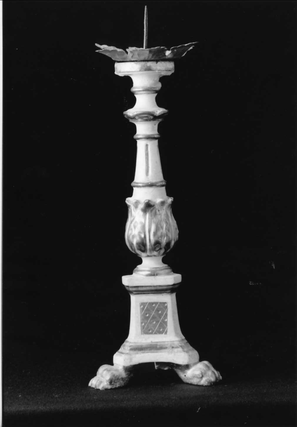 candeliere, serie - bottega tosco-romagnola (sec. XVIII)