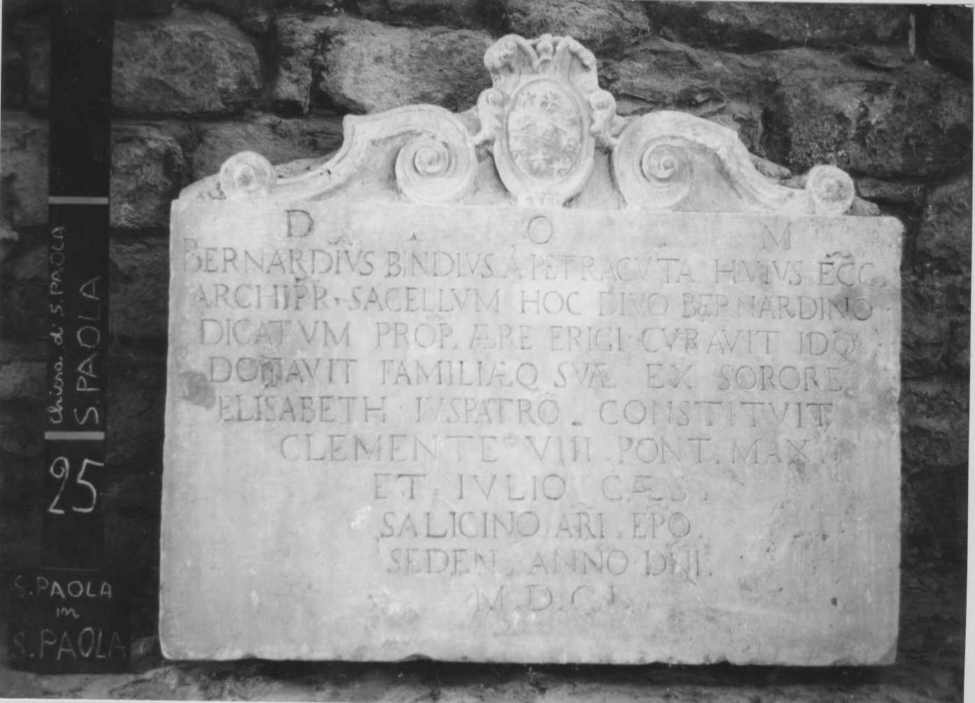 lapide - bottega romagnola (sec. XVII)