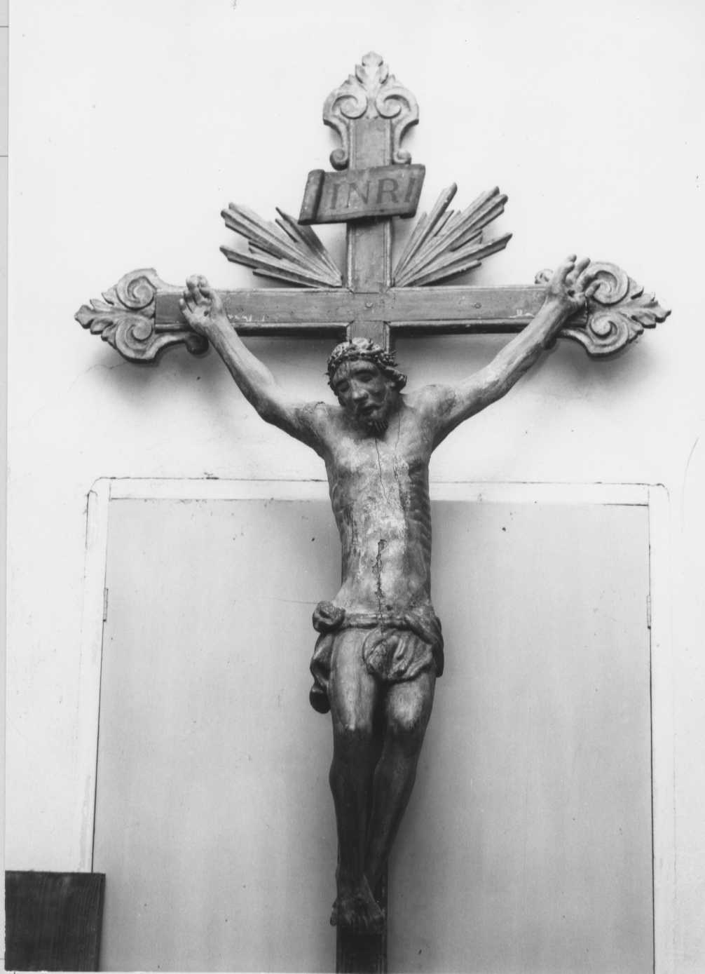 Cristo crocifisso (scultura) - bottega Italia centro-settentrionale (sec. XVII)