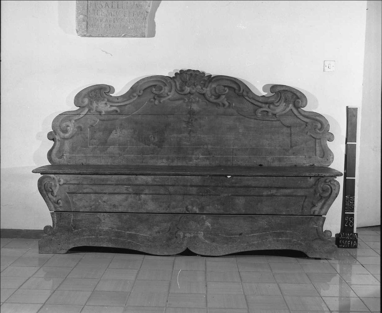 cassapanca, coppia - bottega toscana (sec. XVII)