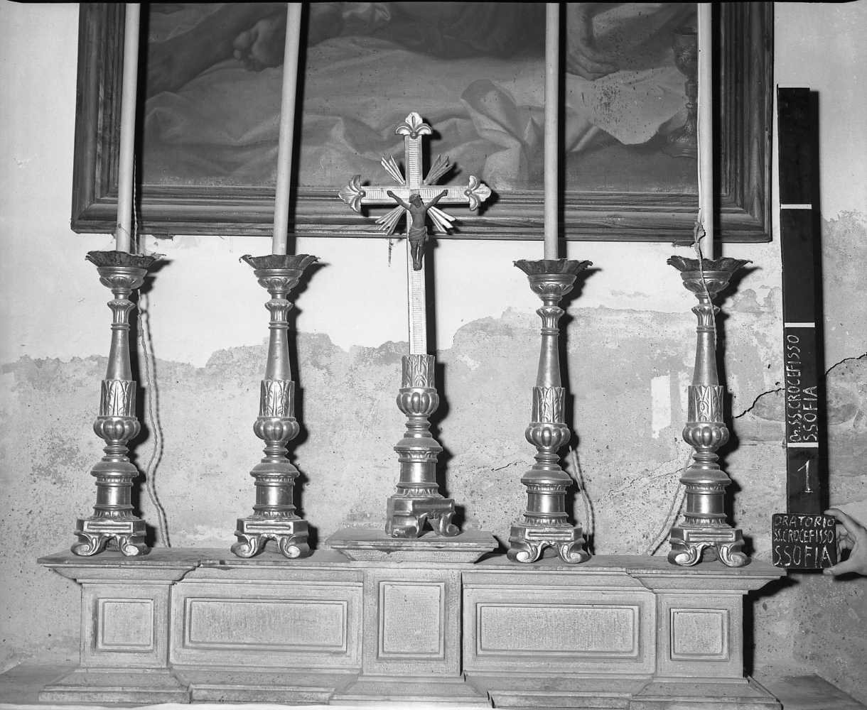 candeliere, serie - bottega toscana (sec. XIX)