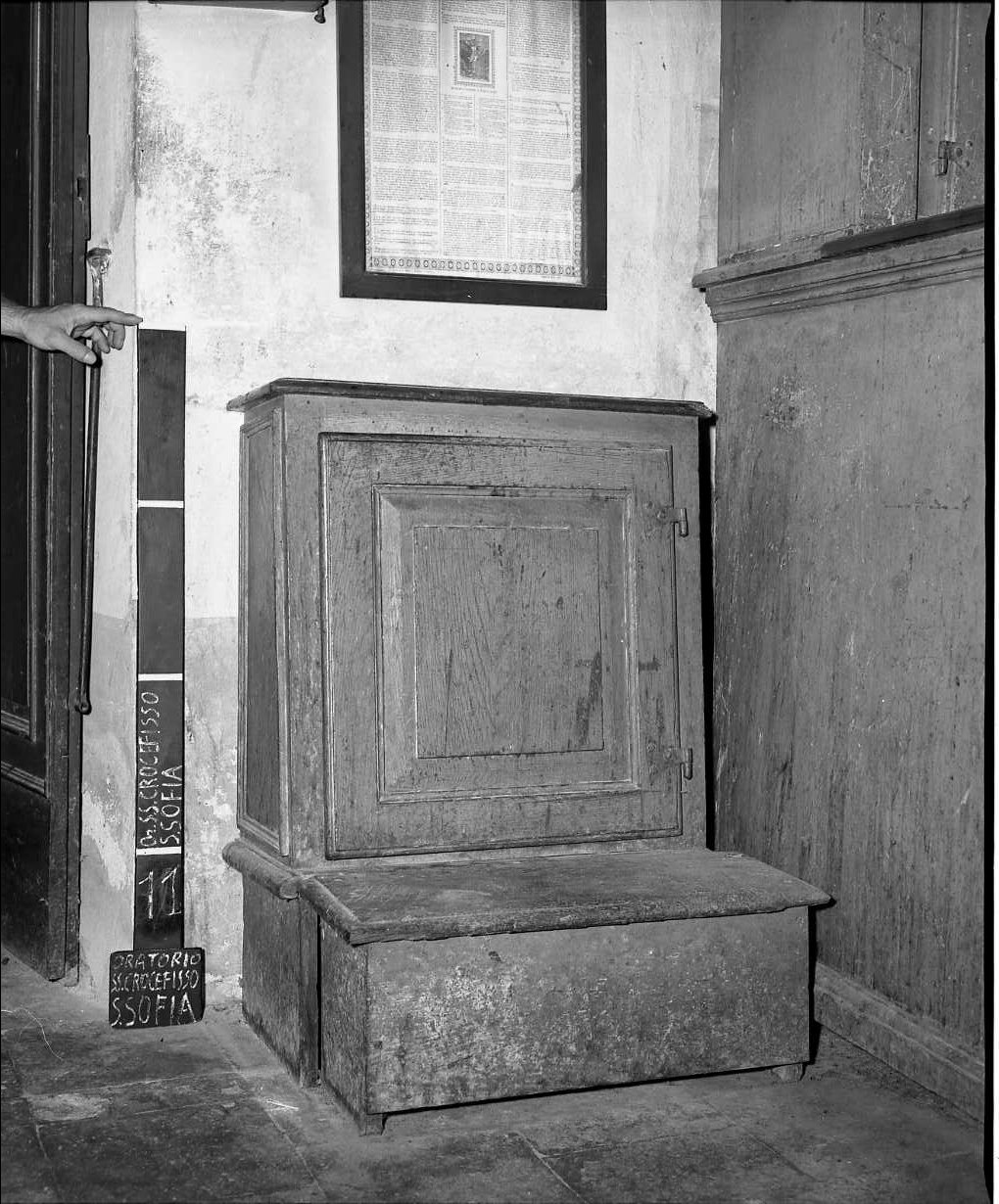 inginocchiatoio - bottega romagnola (sec. XIX)