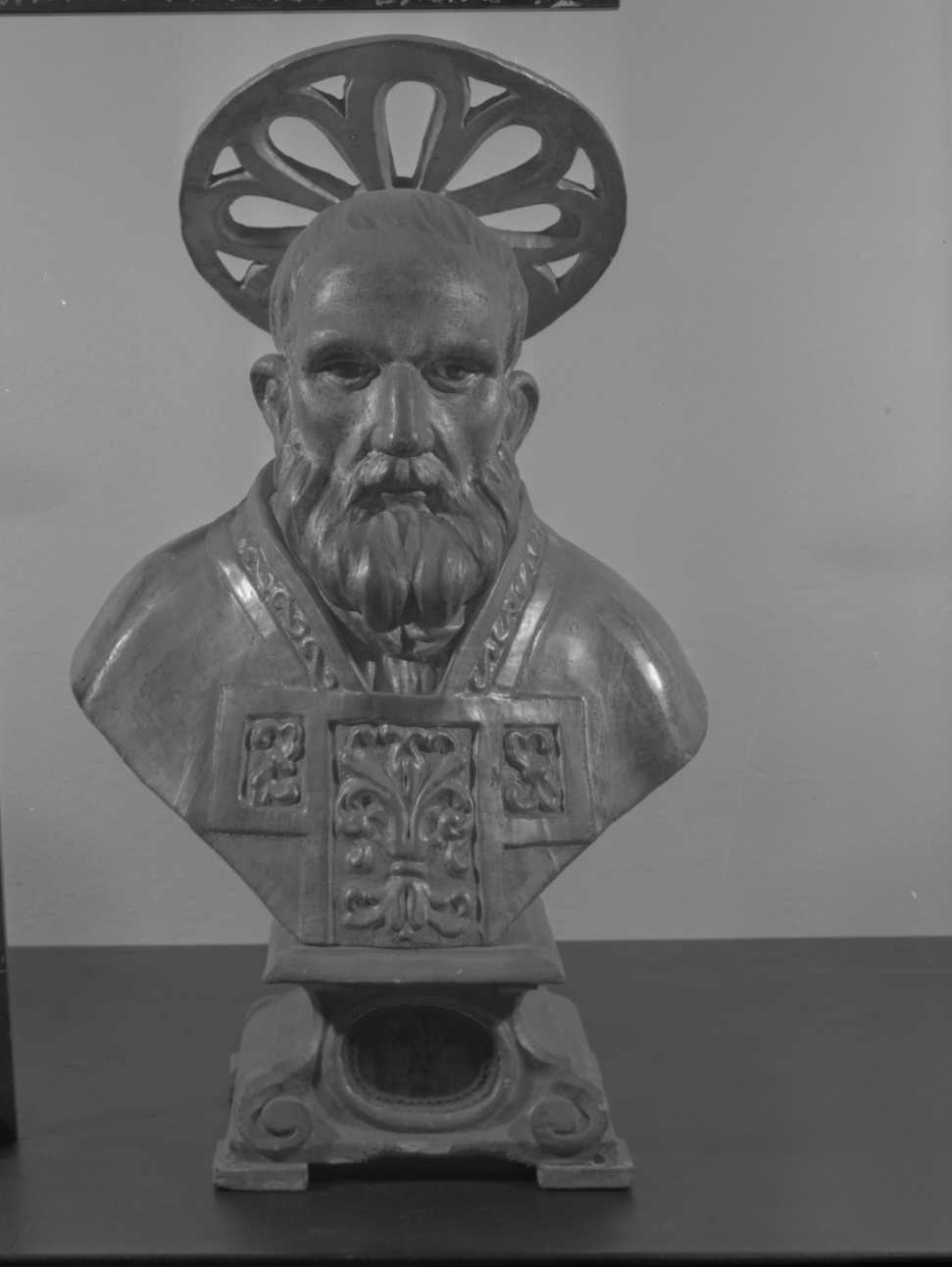 reliquiario - a busto - ambito tosco-romagnolo (seconda metà sec. XIX)