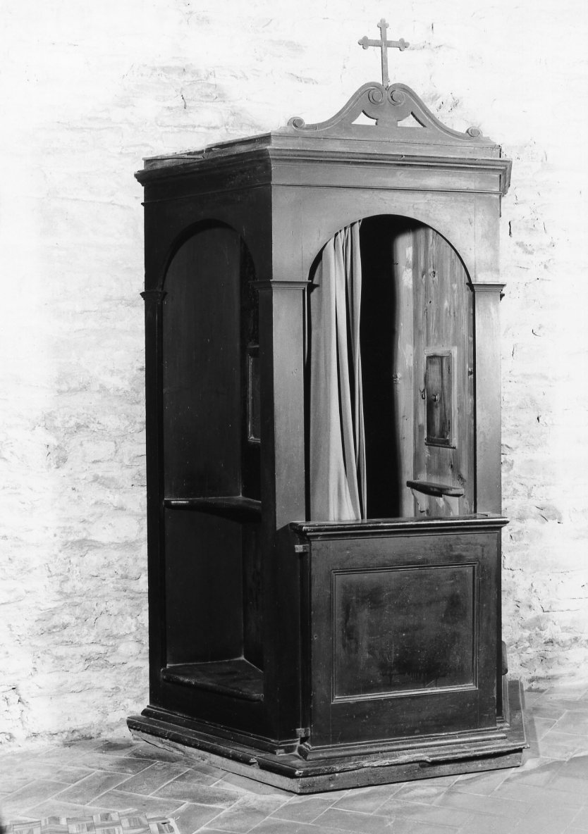 confessionale - bottega romagnola (fine sec. XIX)