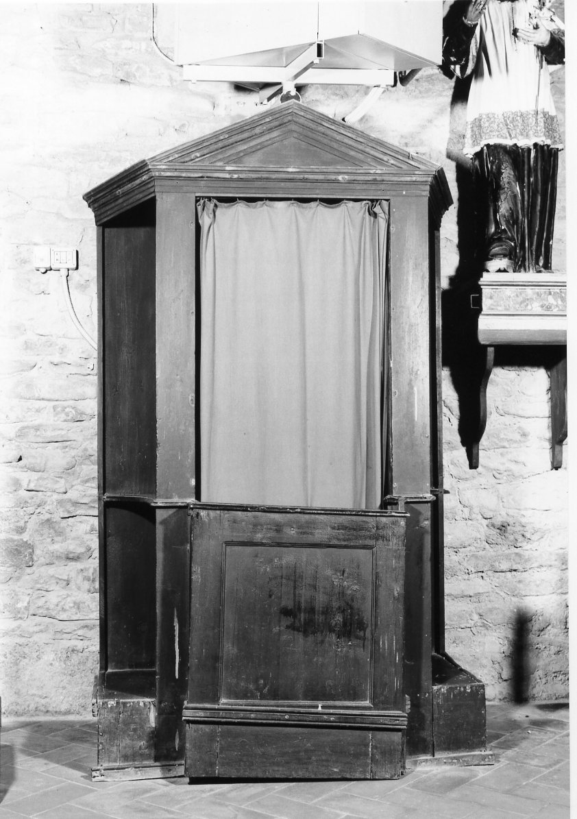 confessionale - bottega romagnola (inizio sec. XX)