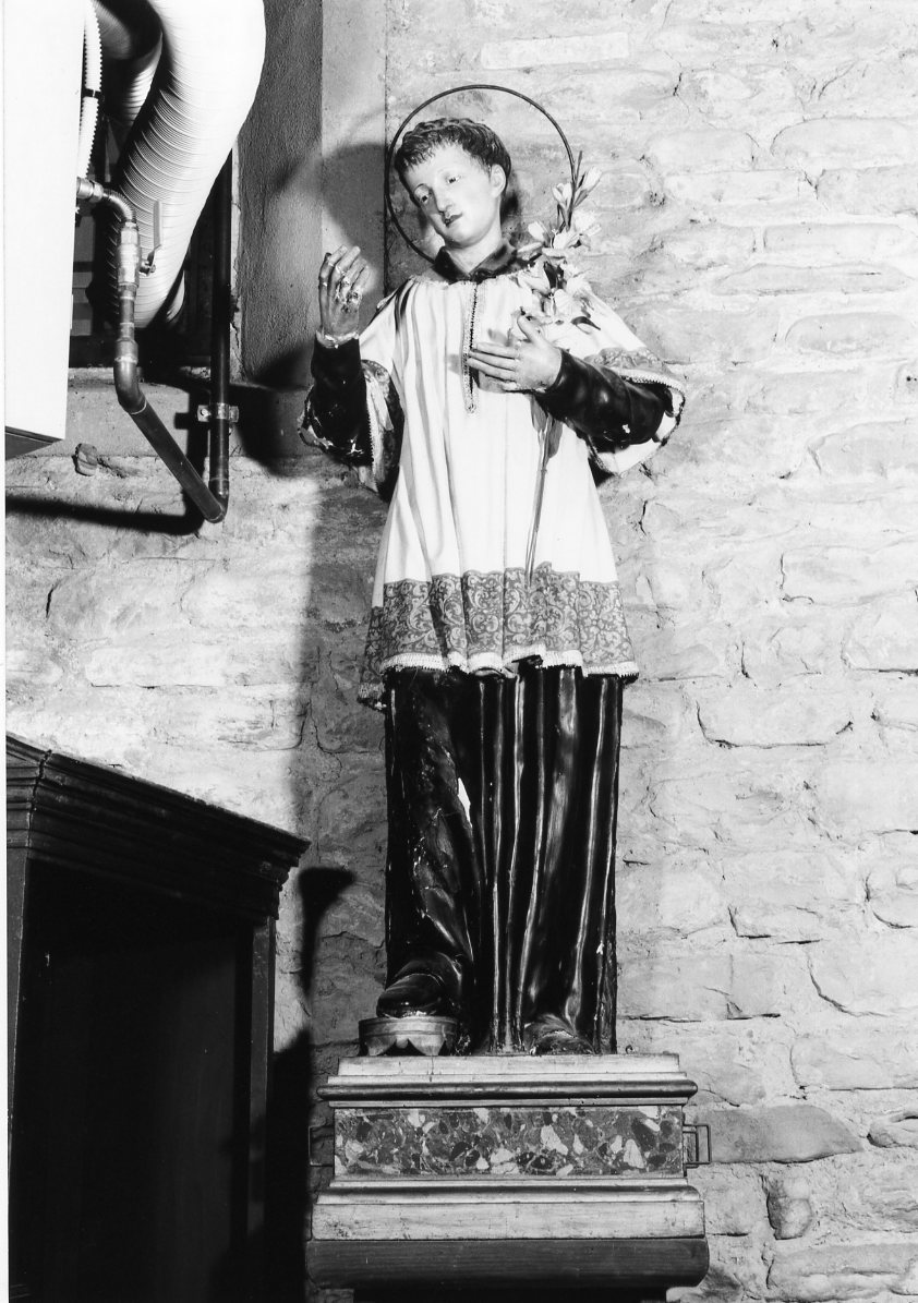 San Luigi Gonzaga (statua processionale) - bottega faentina (metà sec. XIX)