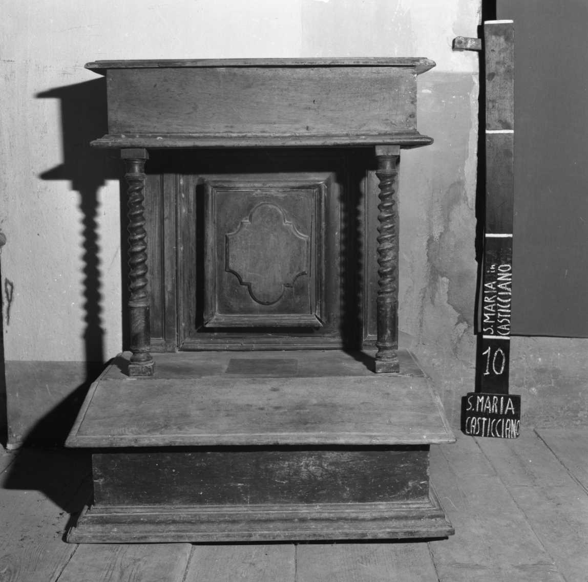 inginocchiatoio - bottega romagnola (sec. XVII)