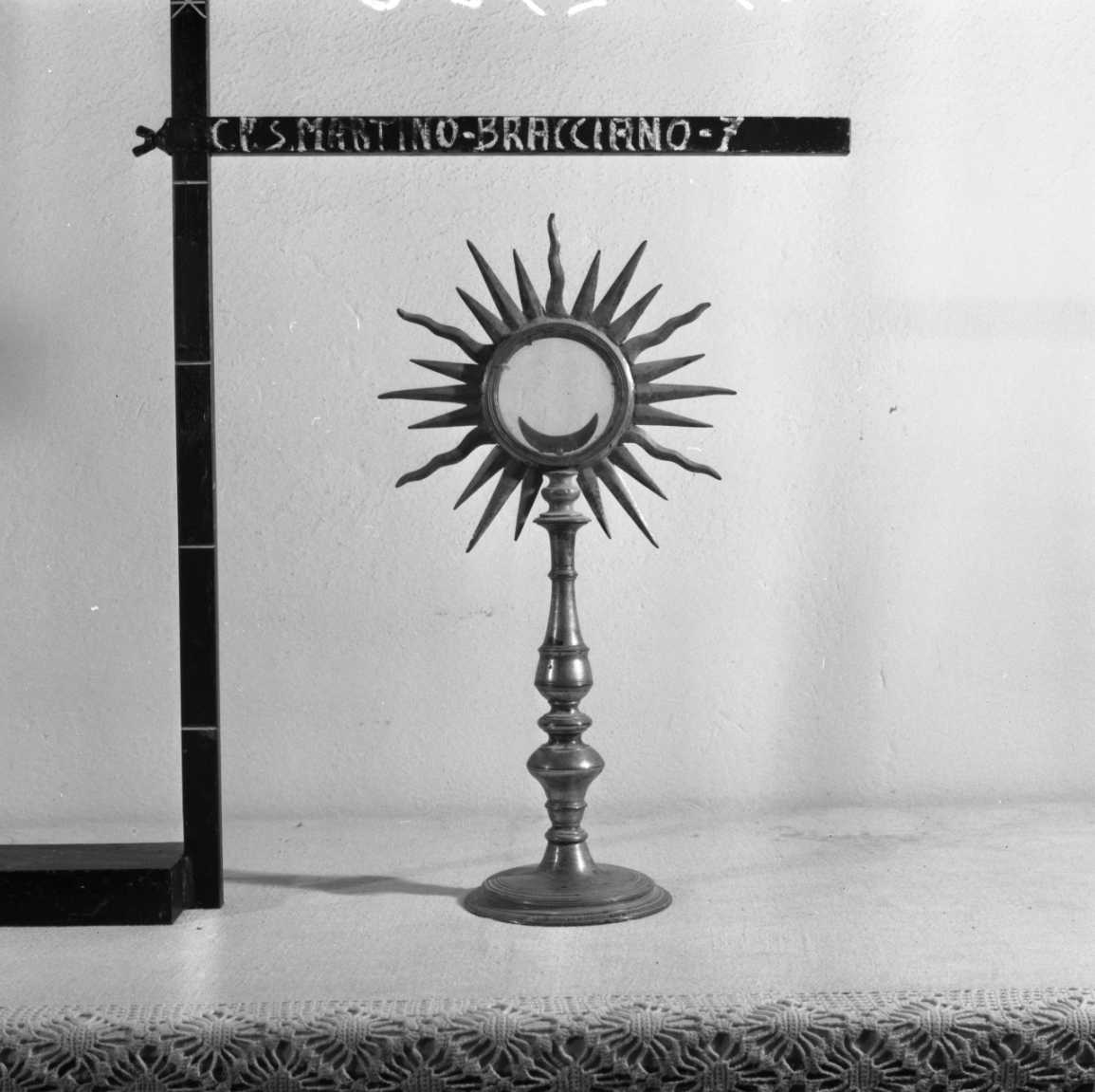 ostensorio - a raggiera - bottega emiliano-romagnola (sec. XVII)