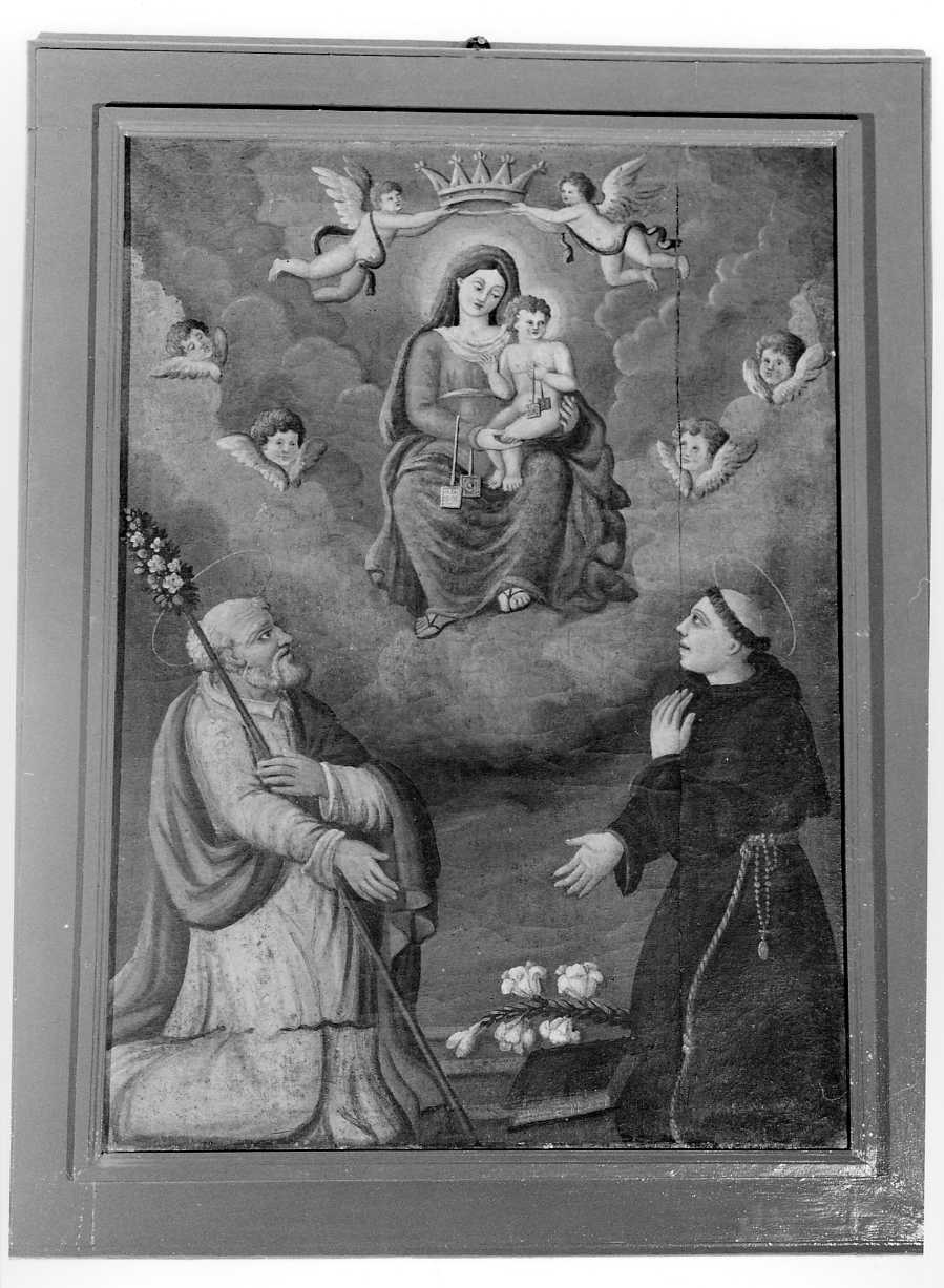 Madonna del Carmelo tra San Giuseppe e Sant'Antonio da Padova (dipinto) - ambito romagnolo (sec. XIX)