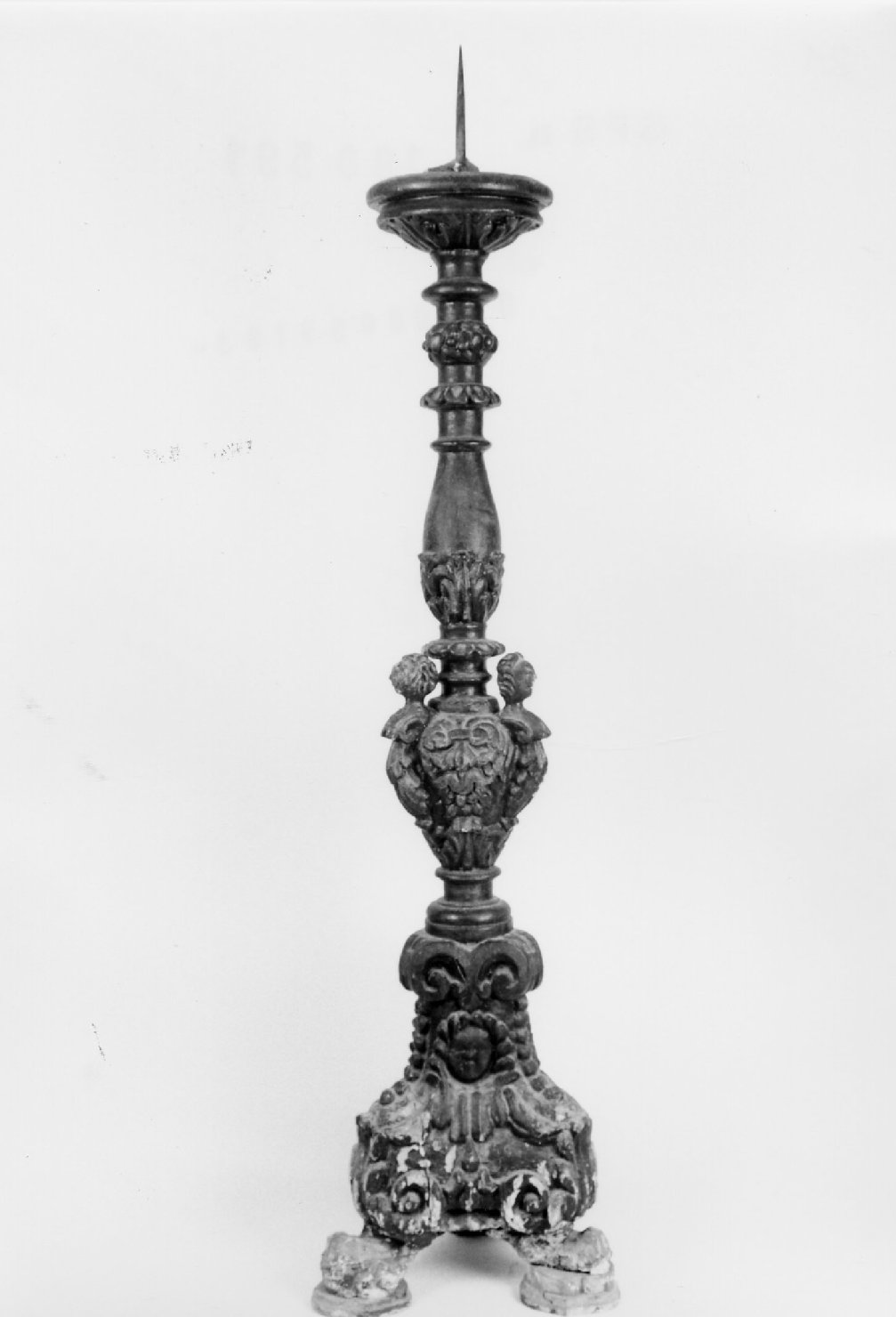 candelabro per il cero pasquale - manifattura romagnola (sec. XVII)