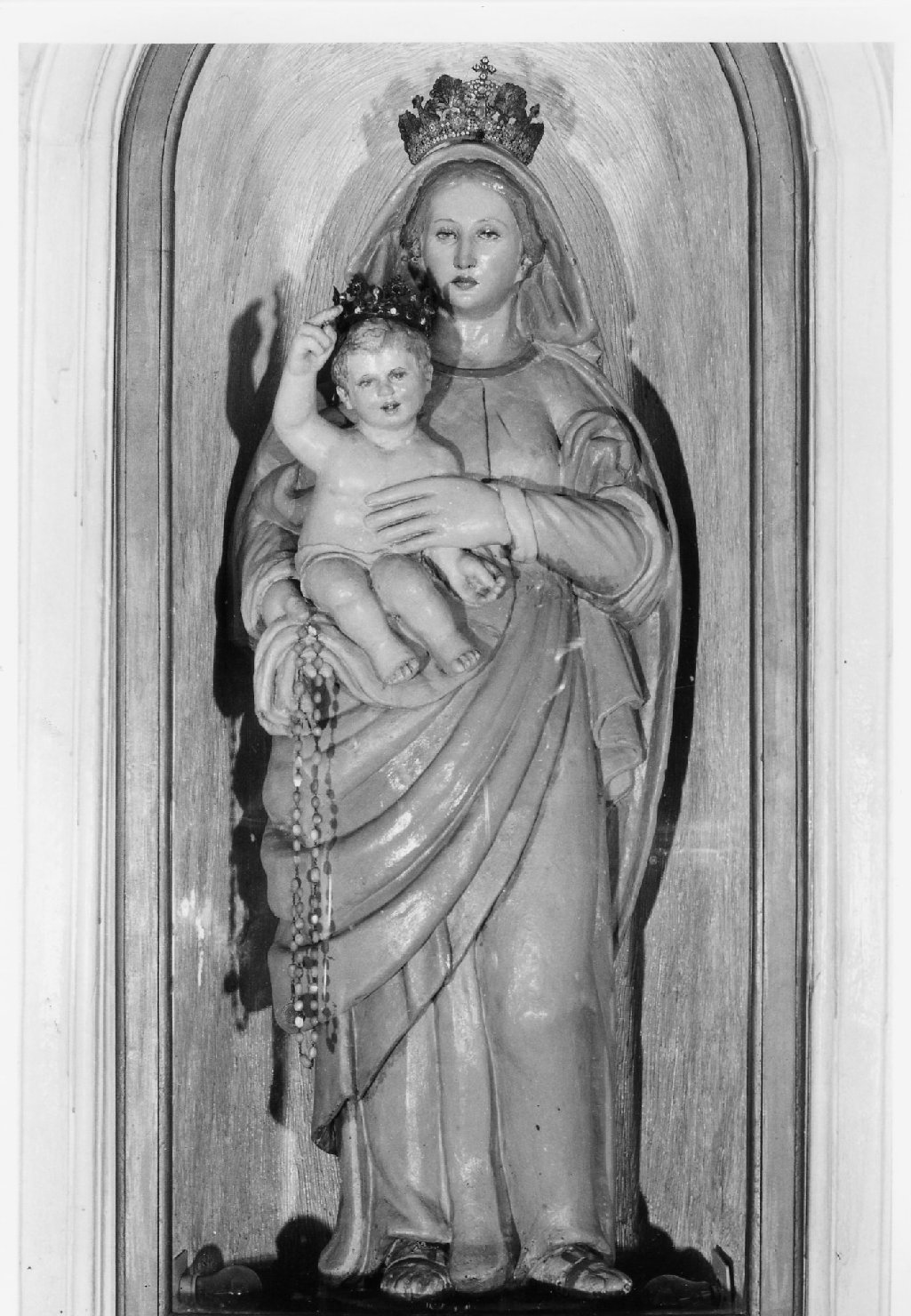 Madonna del rosario (statua) - bottega tosco-romagnola (sec. XVII)