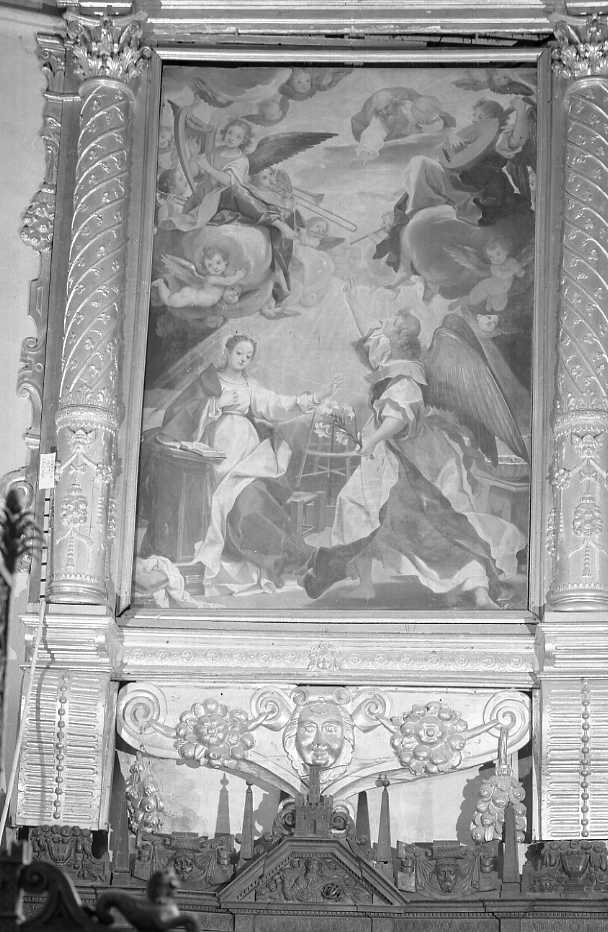 Annunciazione (dipinto) di Laurentini Giovanni detto Arrigoni (fine/inizio secc. XVI/ XVII)