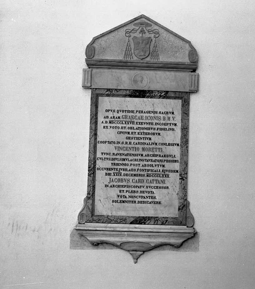 lapide - bottega romagnola (ultimo quarto sec. XIX)