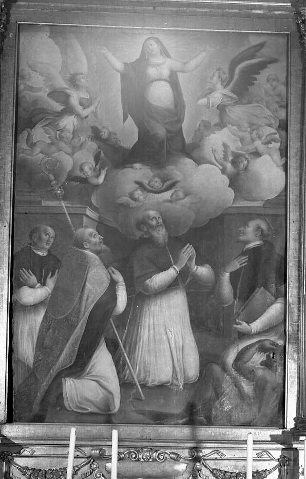 Madonna Assunta e santi (dipinto) di Longhi Francesco (fine/inizio secc. XVI/ XVII)
