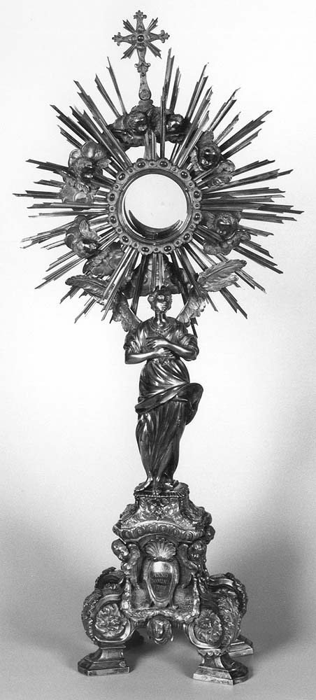ostensorio - a raggiera di Sartori Marcantonio (sec. XVIII)