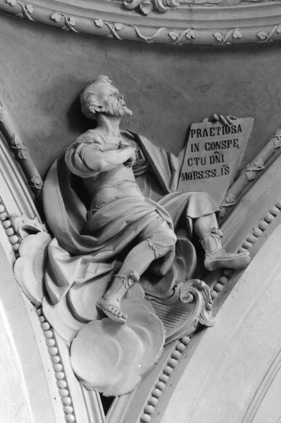 David profeta (rilievo) di Calligari Francesco Maria (sec. XVIII)