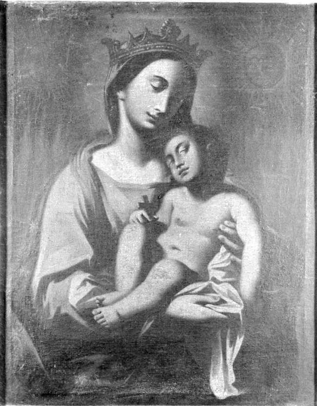 Madonna con Bambino (dipinto) - manifattura romagnola (prima metà sec. XVIII)
