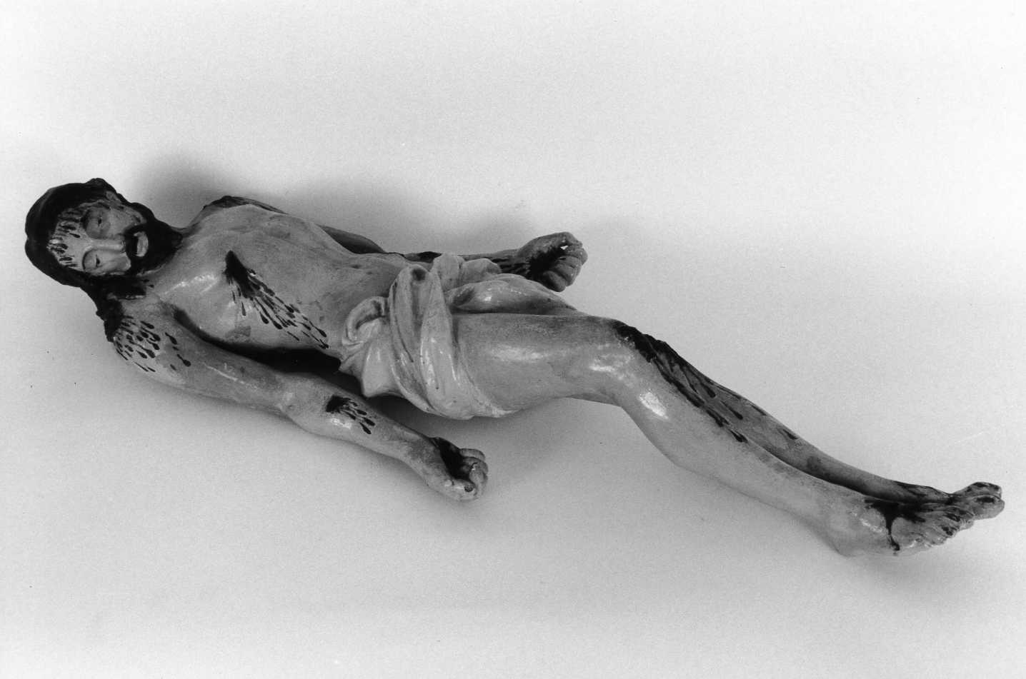 Cristo morto (statuetta devozionale) - bottega emiliano-romagnola (prima metà sec. XX)