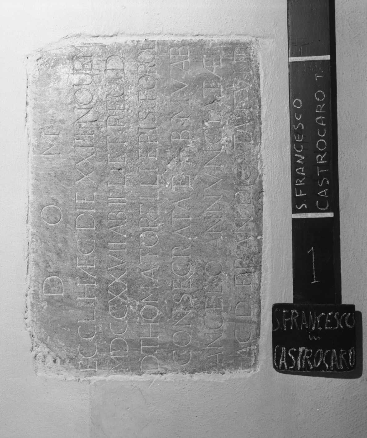 lapide documentaria - bottega romagnola (sec. XVIII)