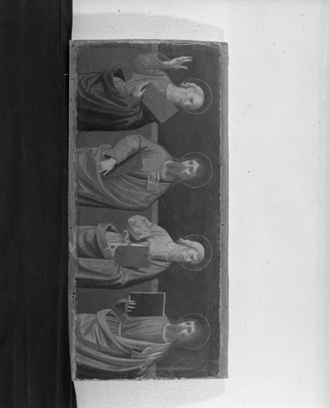 Quattro apostoli, apostoli (scomparto di predella, frammento) di Palmezzano Marco (sec. XVI)